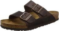 👞 birkenstock arizona narrow antik brown men's mules & clogs shoes logo