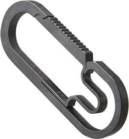 img 4 attached to 🔑 High-Quality Titanium Carabiner Keychain with Quick Release Hook - Ideal EDC Accessory