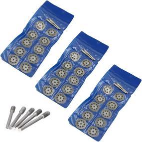 img 2 attached to 💎 Dremel Rotary Tool Diamond Cutting Wheels + Burs for Glass, Stone, and Tile Cutter - 545 Cut Off Discs for Masonry, Ceramic, and Concrete Notching, with Die Grinder Bits - Includes 35pc Set and 6 Mandrels