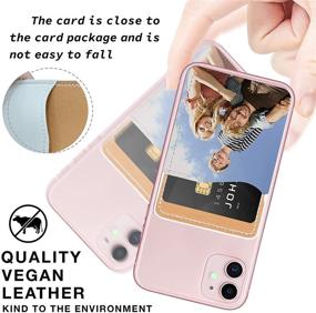 img 1 attached to 7-Piece Sublimation Blanks PU Leather Phone Wallet Set: Wallet, Adhesive Card Holder, Heat Transfer Tape - Perfect for All Smartphones