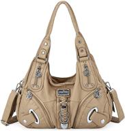 👜 angelkiss women's ak11282 satchel shoulder handbag & wallet set logo