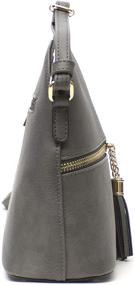 img 2 attached to 👜 Stylish Janin Handbag: Lightweight Medium Dome Crossbody Bag - Tassel Zipper Pocket + Adjustable Strap