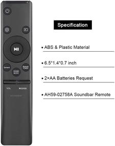 img 1 attached to 🔊 Gvirtue AH59-02758A Replacement Remote for Samsung Soundbar & Home Theater System HW-M450 HW-M4500 HW-M4501 HW-M550 HW-M430 HW-M360 HW-M370 HW-M370/ZA HW-M450/ZA HW-M4500/ZA HW-M4501/ZA