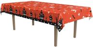 🎃 halloween haunted house tablecloth party decor 54"x 108" (1 count)(1/pkg) logo