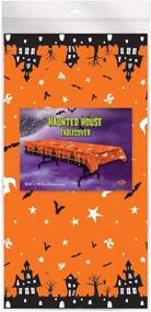 img 1 attached to 🎃 Halloween Haunted House Tablecloth Party Decor 54"x 108" (1 count)(1/Pkg)