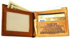 img 4 attached to 👨 Engraved Wallets - Wallets for Fathers and Sons