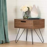 south shore slendel nightstand soft white furniture логотип