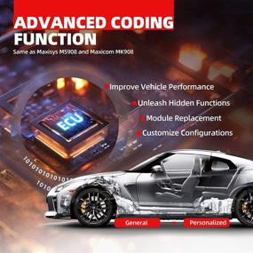 img 1 attached to Autel Scanner MaxiCOM MK906BT with Battery Tester BT100: Advanced 2021 Auto Scan Tool - ECU Coding, 31+ Service Functions, Full Diagnostics & Active Test