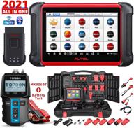 autel scanner maxicom mk906bt with battery tester bt100: advanced 2021 auto scan tool - ecu coding, 31+ service functions, full diagnostics & active test logo