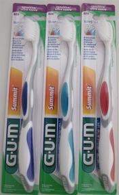 img 4 attached to 🦷 GUM 509 Summit+Toothbrush with Gentle Bristles (6 Pack) by Sunstar