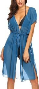 img 4 attached to Ekouaer Womens Summer Swimwear Chiffon Women's Clothing and Swimsuits & Cover Ups