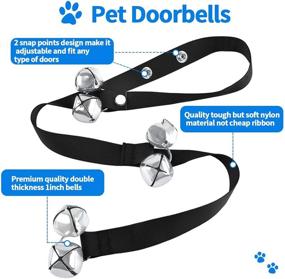 img 2 attached to 🔔 JIMEJV Dog Doorbells: Premium Pet Training Bells for Effective Potty Training and Communication - Large Loud Dog Bell Cat Puppy Interactive Toys