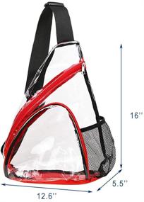 img 3 attached to 🎒 Stadium Approved Clear Crossbody Backpacks