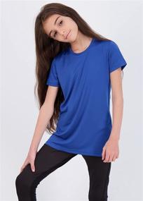 img 2 attached to 4 Pack: Girls Short Sleeve Moisture-Wicking Crew Neck Active Athletic Performance T-Shirt