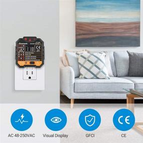 img 3 attached to DEWENWILS Outlet Tester: LCD Display, GFCI Receptacles Tester, CAT ll 300V, 7 Visual Indications, Home & Professional Use