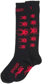 img 1 attached to Носки Spyder Girls Socks Black Hibiscus