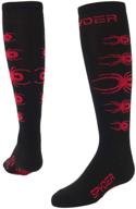 носки spyder girls socks black hibiscus логотип