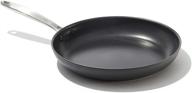 12-inch oxo good grips pro nonstick dishwasher safe frying pan in black logo