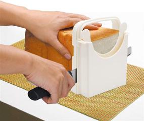 img 3 attached to 🍞 Bread Slicer Toast Slicer: A Handy Adjustable Cutting Guide for Homemade Bread, Bagels, and More - Compact, Foldable Design with 4 Slice Thickness Options