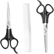 ✂️ gtnine razor barber hairdressing scissors and thinning shear set with white comb (3 pieces) logo