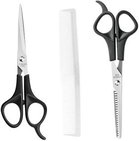 img 3 attached to ✂️ GTNINE Razor Barber Hairdressing Scissors and Thinning Shear Set with White Comb (3 Pieces)