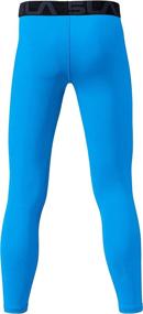 img 3 attached to 🏃 TSLA Boys Youth UPF 50+ Compression Pants Baselayer - Cool Dry Running Tights with 4-Way Stretch - Workout Leggings