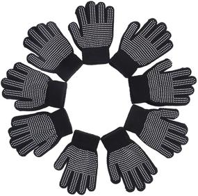 img 1 attached to Зимние тянущиеся аксессуары для девочек: перчатки Motarto против скольжения для холодной погоды