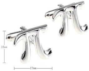 img 3 attached to 🔘 MRCUFF 3 1415 Cufflinks: Enhancing Men's Accessories with Expert Polishing and Presentation