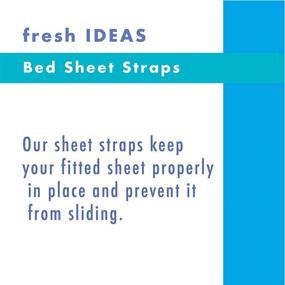 img 3 attached to 🛏️ 4-Pack Fresh Ideas Bed Sheet Straps - Compatible with all Fitted Sheet Sizes