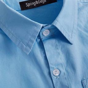 img 1 attached to Spring Gege Sleeve Formal Cotton Boys' Clothing: Stylish Tops, Tees & Shirts