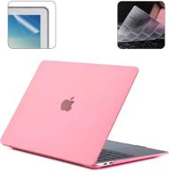 💻 protect your macbook pro 16 inch with pink hard case pack, keyboard cover & screen protector - compatible with 2019-2021 models a2141". logo