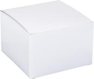 подарочная коробка amscan 267006, белая логотип
