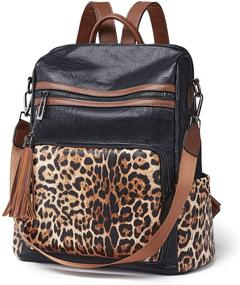 img 4 attached to Elevate Your Style with OPAGE Designer Convertible Women's Handbags & Wallets: Fashion Backpacks and Shoulder Bags at Your Fingertips