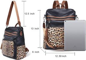 img 1 attached to Elevate Your Style with OPAGE Designer Convertible Women's Handbags & Wallets: Fashion Backpacks and Shoulder Bags at Your Fingertips