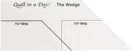 🔍 optimized for seo: the wedge ruler by quilt in a day logo