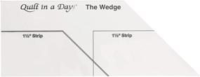 img 1 attached to 🔍 Optimized for SEO: The Wedge Ruler by Quilt in a Day