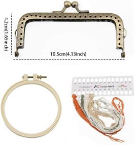 img 2 attached to 🧵 Beginner Stamped Embroidery Starter Kits - Cross Stitch Kits with Embroidered Hoop for Adults, Floral Pattern Hand Embroidery Craft Kits, Perfect Christmas and Birthday Gift