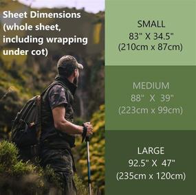 img 3 attached to 🏕️ Fitted Camping Cot Sheet: Secure Bedding for Adult Sleeping Cots - Fits Army, Military, Travel, and Folding Cots!