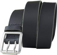 🎩 ridgeline trail: premium black belt leather men's accessories - enhance your style with timeless elegance logo