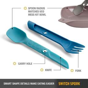 img 1 attached to 🍴 UCO Switch Spork: Всеобъемлющий набор кемпинговых столовых приборов из 2-х частей для активного отдыха на природе.