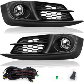 img 4 attached to 🔦 Enhance visibility and style: FL7054 Fit for 2016-2017 Civic EX Clear Front Pair Fog Light Bumper Lamps Set NEW by RP Remarkable Power