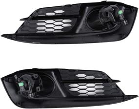 img 2 attached to 🔦 Enhance visibility and style: FL7054 Fit for 2016-2017 Civic EX Clear Front Pair Fog Light Bumper Lamps Set NEW by RP Remarkable Power