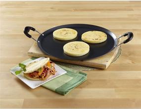 img 3 attached to 🍳 IMUSA USA 11" Антипригарный Карбоновая Сталь Comal: Ручки из бакелита, Черный