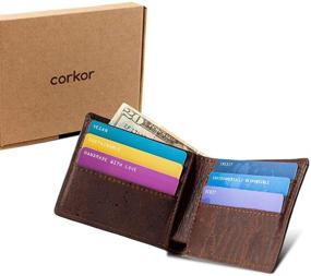 img 3 attached to Corkor Wallet Bifold Cruelty Leather Men's Accessories and Wallets, Card Cases & Money Organizers