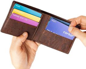 img 2 attached to Corkor Wallet Bifold Cruelty Leather Men's Accessories and Wallets, Card Cases & Money Organizers