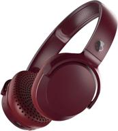 🎧 skullcandy riff wireless on-ear headphone - bold moab red, uncompromised sound logo