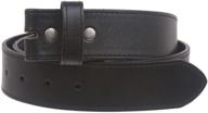 cowhide leather strap with grain stitching - men's belt accessories logo