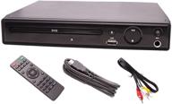📀 dvd player for tv with remote, hdmi av output, region free - includes hdmi cable/av cable logo