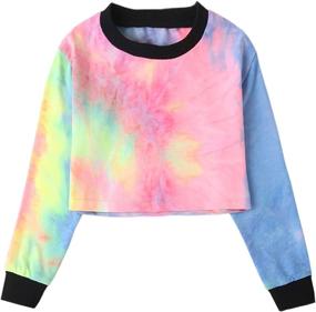 img 4 attached to Fashion Sleeve Pullover Sweatshirts Multicoloured Outdoor Recreation