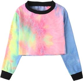 img 3 attached to Fashion Sleeve Pullover Sweatshirts Multicoloured Outdoor Recreation